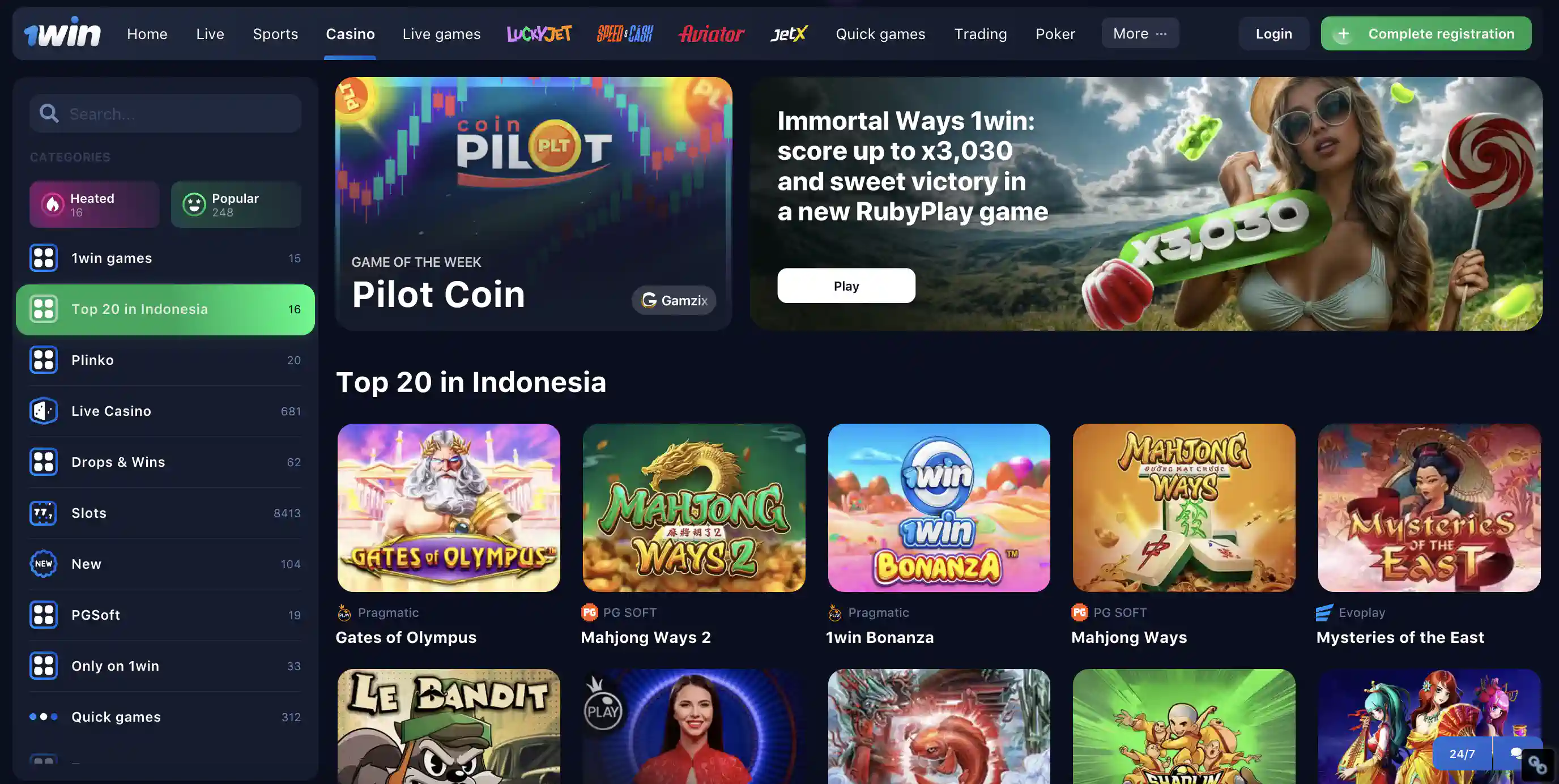 Popular casino 1win games Popular casino 1win games